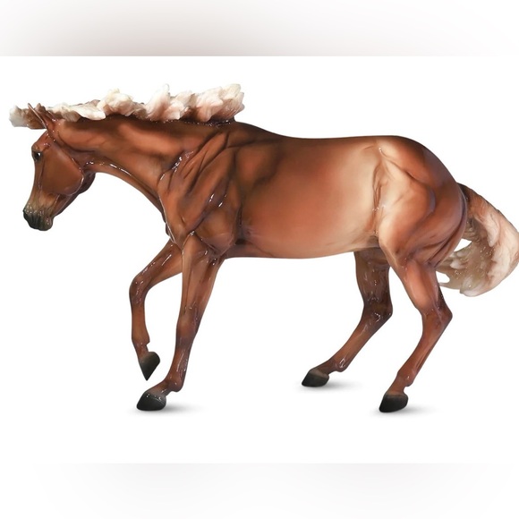 Breyer reining traditional model horse “Kendall” Glossy liver chestnut - Picture 2 of 2
